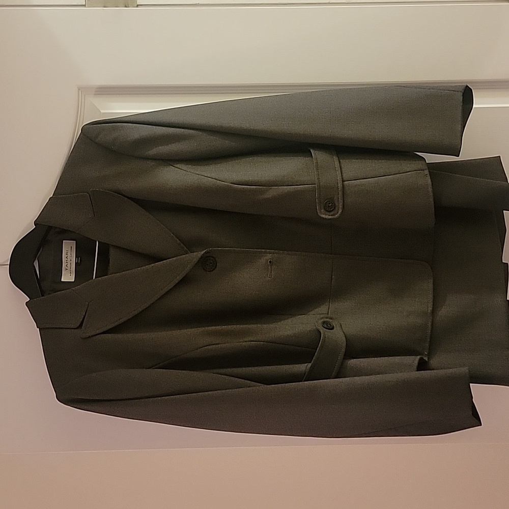 Grey 2 piece skirt suit